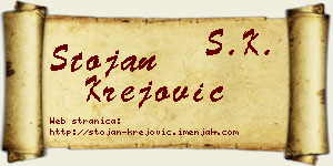 Stojan Krejović vizit kartica